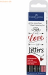 Faber Castell Tuschestift Pitt Artist Pen Lettering sortiert VE=4 St&uuml;c