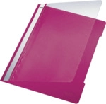 Leitz Sichthefter A4 PVC langes Beschriftungsfenster pink