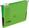Elba Hängetasche chic A4 230g/qm Karton mit Leinenfröschen grün VE=5 S