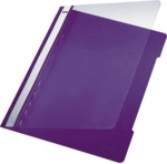 Leitz Sichthefter A4 PVC langes Beschriftungsfenster violett