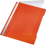 Leitz Sichthefter A4 PVC langes Beschriftungsfeld orange