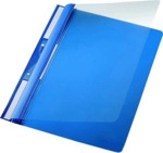 Leitz Einh&auml;ngehefter A4 2 kurze Beschriftungsfenster PVC blau