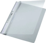 Leitz Einh&auml;ngehefter A4 2 kurze Beschriftungsfenster PVC grau