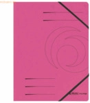 5 x Herlitz Eckspanner Karton A4 fuchsia