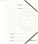 5 x Herlitz Eckspanner Karton A4 wei&szlig;