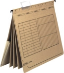 Herlitz H&auml;ngehefter mehrfach kaufm. Heftung chamois VE=5 St&uuml;ck