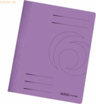 10 x Herlitz Schnellhefter Karton gefaltet violett intensiv