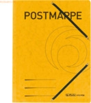 Herlitz Einschlagmappe mit Gummizug Karton Postmappe gelb