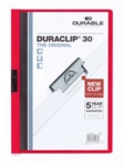 Durable Klemmmappe Duraclip Original 30 bis 30 Blatt A4 rot