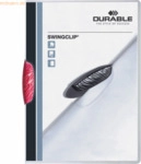 25 x Durable Klemmmappe Swingclip A4 PP 30 Blatt purpur rot
