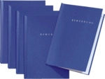 10 x Pagna Bewerbungsset Start blau: 5 Klemmschienen + 5 Vorder- R&uuml;ckd
