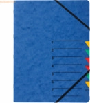 Pagna Ordnungsmappe Easy A4 Karton 7 F&auml;cher blau