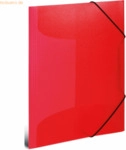 HERMA Sammelmappe A4 PP transluzent rot