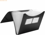10 x Foldersys F&auml;cher Gummizugmappe A4 PP 12 F&auml;cher Gummizug vollfarbi