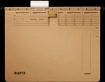 Leitz H&auml;ngehefter Alpha kaufm. Heftung 250g/qm Karton braun VE=10 St&uuml;c