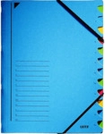 Leitz Ordnungsmappe A4 12 F&auml;cher Karton blau