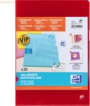 Oxford Sichth&uuml;llen Premium A4 PVC 150my rot VE=25 St&uuml;ck