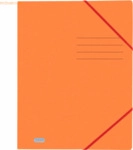 10 x Oxford Eckspannmappe Top File+ A4 390g orange