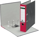 Leitz Ordner Wolkenmarmor A4 80mm 180Grad rot