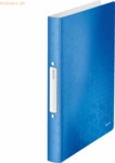 Leitz Ringbuch Wow A4 2 Ringe 25mm blau metallic
