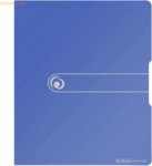 Herlitz Ringbuch A4 2 Ringe PP 25mm blau opak to go