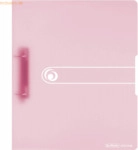 Herlitz Ringbuch PP A4 2 Ringe 25mm rot transparent to go