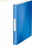 Leitz Ringbuch Wow A4 4 Ringe 25mm blau metallic