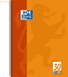 Oxford Collegeblock A4+ blanko 80 Blatt 4-fach gelocht orange