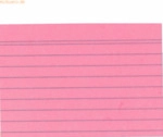 6 x Herlitz Karteikarten A6 liniert rosa VE=100 St&uuml;ck