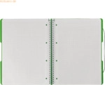 Herlitz Spiralblock to go A4 80 Blatt kariert PP apfel