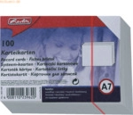 8 x Herlitz Karteikarten A7 blanco VE=100 St&uuml;ck wei&szlig;