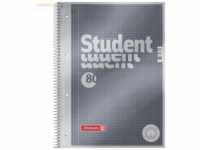 5 x Brunnen Collegeblock Premium Student A4 90g/qm 80 Blatt Lineatur 2