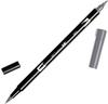 6 x Tombow Dual-Fasermaler ABT mit Rundspitze/Pinselspitze cool grey 7