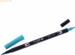 6 x Tombow Dual-Fasermaler ABT mit Rundspitze/Pinselspitze sea blue