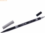 6 x Tombow Dual-Fasermaler ABT mit Rundspitze/Pinselspitze cool grey 5