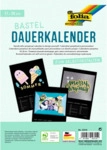 Folia Bastelkalender - 17 x 24 cm schwarz 13 Blatt + 1 zus&auml;tzliches De