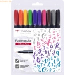Tombow Fasermaler Brush Pen Fudenosuke weiche flexible Pinselspitze VE