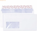 Elco Briefumschl&auml;ge DINlang mit Fenster haftklebend 80g/qm wei&szlig; VE=200