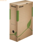 25 x Esselte Archiv-Box ECO 100 mm Karton naturbraun