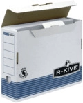 10 x Fellowes Archivbox R-Kive Prima 80x311x255mm blau/schwarz/wei&szlig;