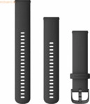 Garmin Garmin Ersatzarmband 20mm Silikon Schwarz/Metallteilen