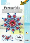 Folia Fensterfolie - selbsthaftend 10 Blatt 23 x 33 cm.