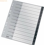 Leitz Plastikregister Recycle 1-12 A4 Maxi PP 12 Blatt schwarz