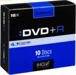 Intenso International Intenso DVD+R 4,7GB 16x Speed Slim Case 10