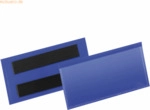 Durable Etikettentaschen magnetisch 100x38mm blau VE=50 St&uuml;ck
