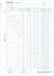 Avery Zweckform Formularbuch Inventurbuch A4hoch wei&szlig; VE=50 Blatt