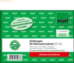 5 x Sigel Formularbuch Quittung A6 quer ohne MwSt. Ausweis SD VE=2x30