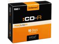 Intenso International Intenso CD-R 700MB/80 Min. 52x Speed Slim Case 1
