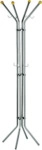 ALCO Standgarderobe pulverbeschichtetes Metall 180x52cm silber