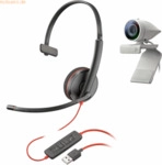 Hewlett Packard Poly Studio P5 USB HD Webcam mit Blackwire Headset C32